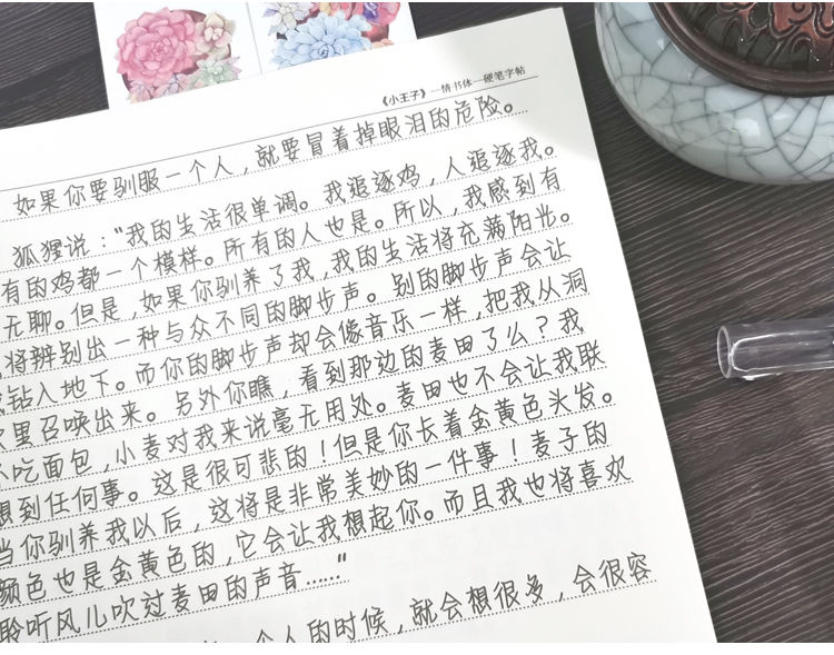 姒桀sj小王子语录周边系列字帖女生小清新练字帖钢笔速成情书翩翩体