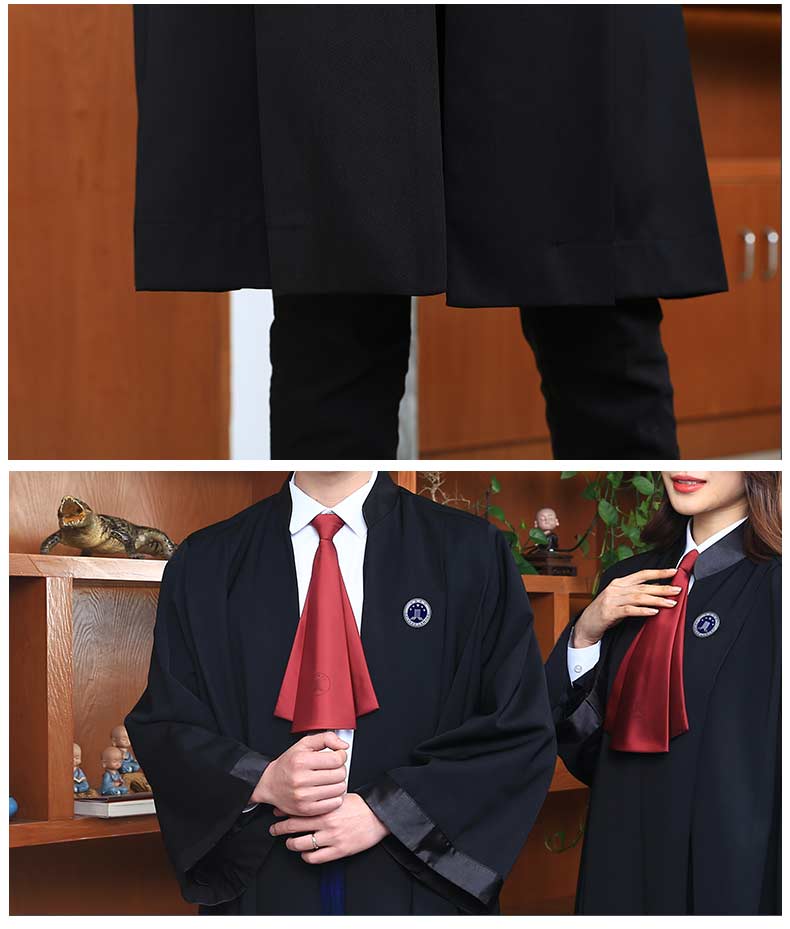 卡帝乐鳄鱼男装律师袍男女2022新款律师服开庭服装制服职业装工作服