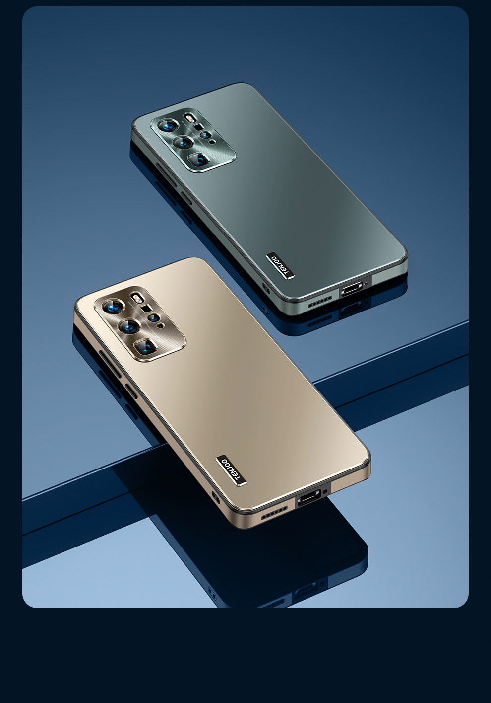 Чехол Tianjue для Huawei P40 Pro, защита линз, противоударный силикон, ультратонкий бизнес-стиль, модный дизайн для мужчин и женщин, премиальное качество, зеленый
