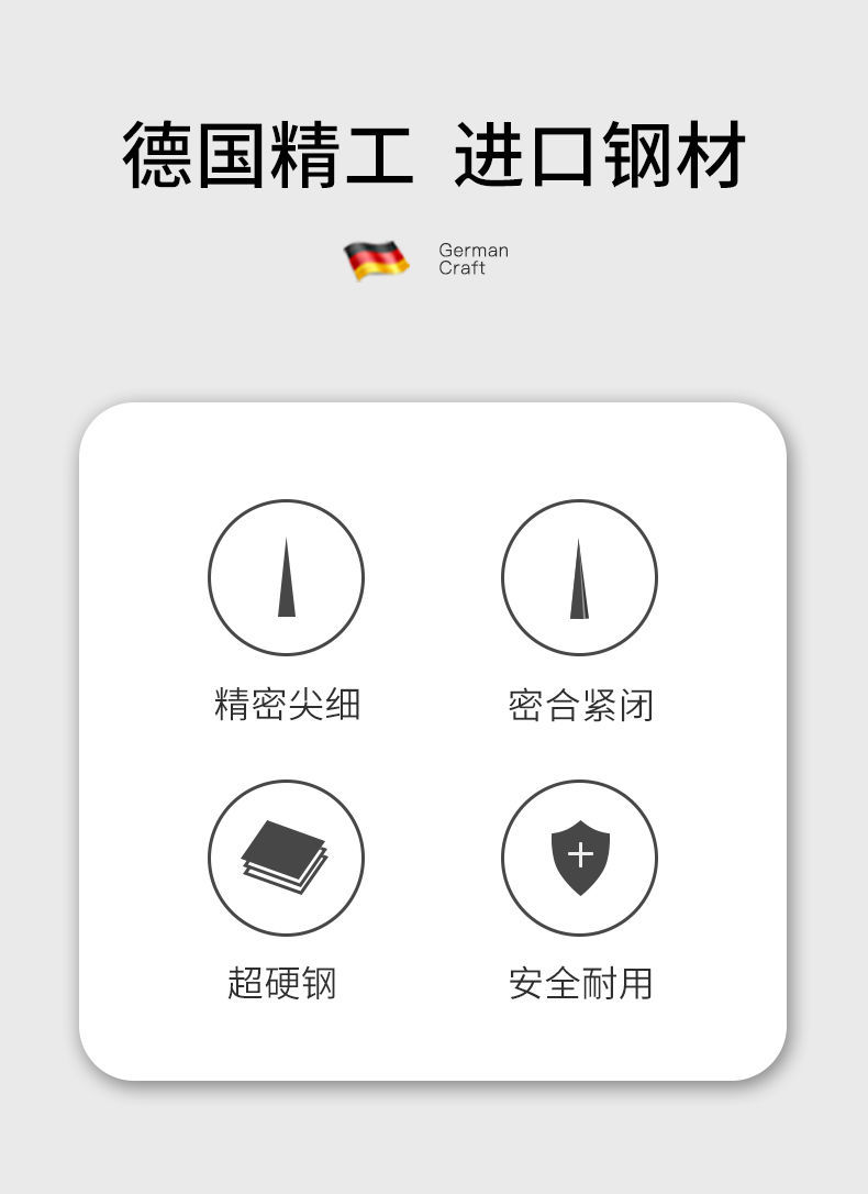 TETING 特婷超尖5号粉刺针细胞夹美容院镊子挤痘针去黑头闭口暗疮针祛痘 超尖5号斜夹+弯夹