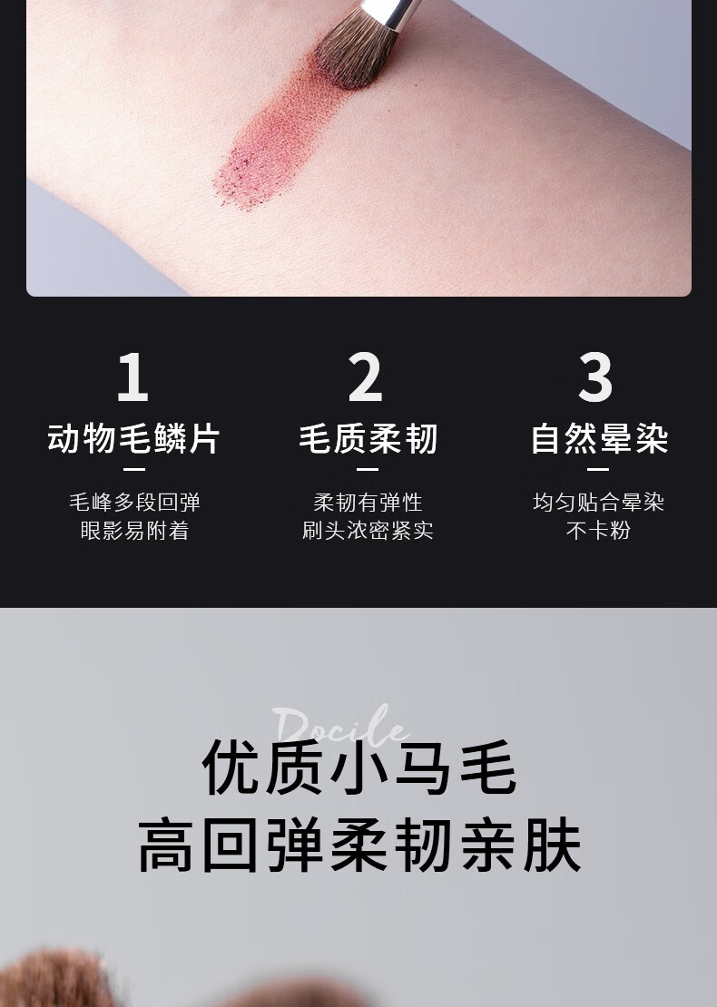 AOLANLA 美国15号眼影刷小号小圆头专业眼影便携一支装化妆刷 15# 眼影刷