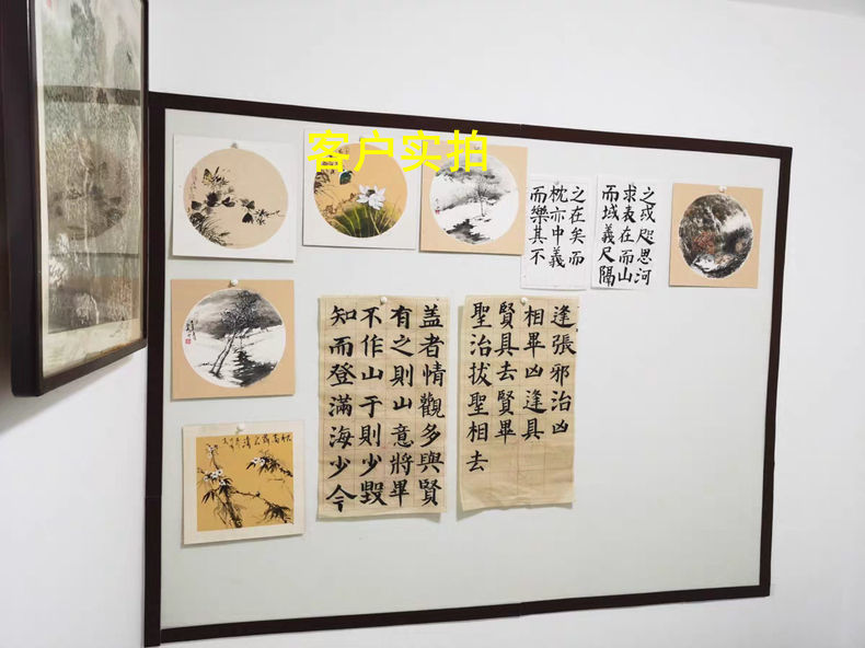 书画毛毡墙贴磁吸性国画作品展示书法工笔画固定磁铁挂画镀锌铁板50