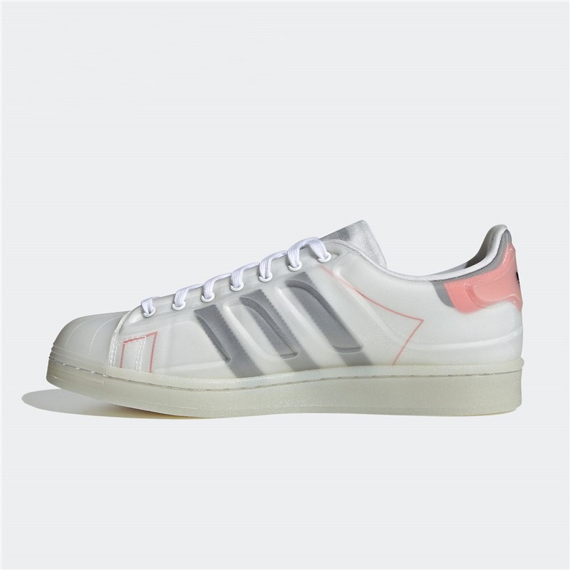 adidas阿迪达斯三叶草新款男女情侣款果冻透明贝壳头运动休闲鞋板鞋fx