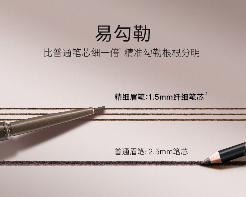 卡姿兰（Carslan）限量版眉笔防水防汗画眉笔自然持久不易晕染不易脱色精细微描 BR03自然棕