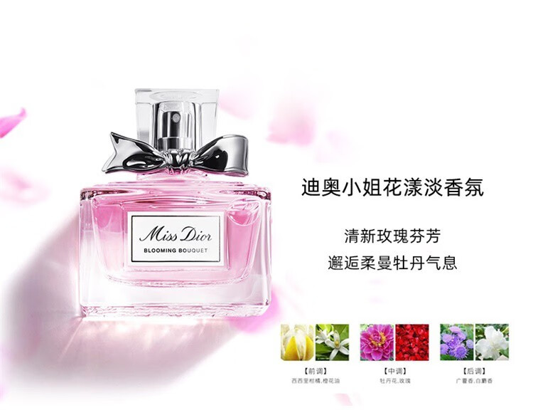 迪奥（Dior）[生日礼物送女友闺蜜老婆礼品]小样口红香水彩妆套装 蒙田大道30号香水礼盒礼袋套装