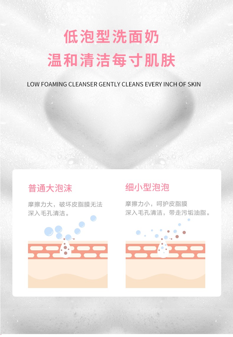 美丽蓓菲森缇澳 牛奶洗面奶氨基酸美白敏感肌洁面乳女补水保湿提亮控油男女通用 【不划算】牛奶洗面奶100