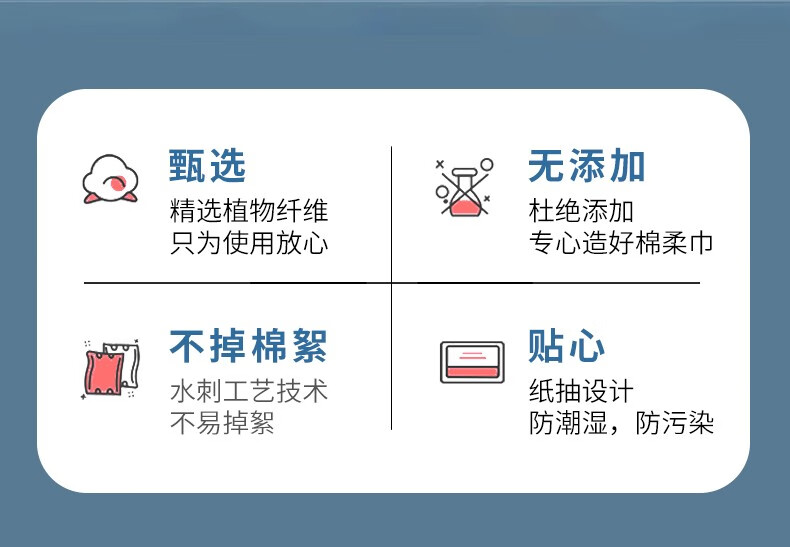 云棉物语（YUNMIANWUYU） 云棉物语国潮风加厚洗脸巾棉柔巾洁面巾化妆棉孕婴适用珍珠纹抽取式 国潮特厚棉柔巾*2包（加大）