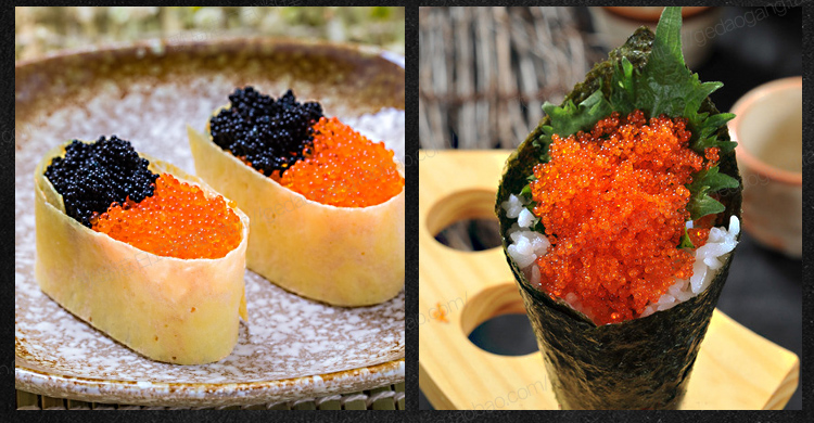 5折鱼籽寿司专用即食飞鱼籽新鲜蟹子寿司海鲜配料食材蟹籽鱼子酱400g