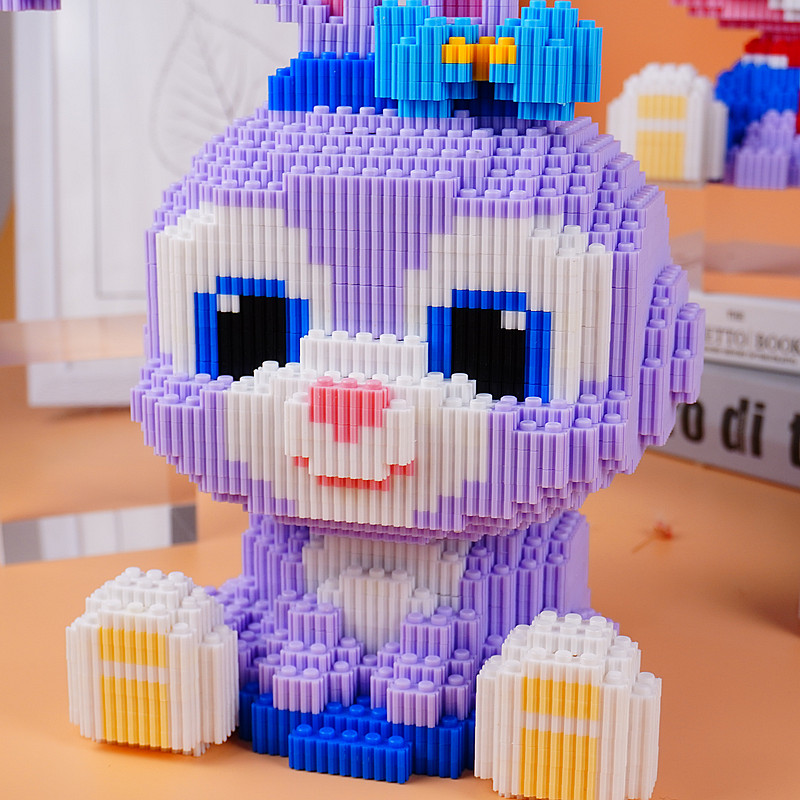 乐高lego星黛露玲娜贝儿大号拼插积木迪士尼兔子狐狸达菲熊小颗粒