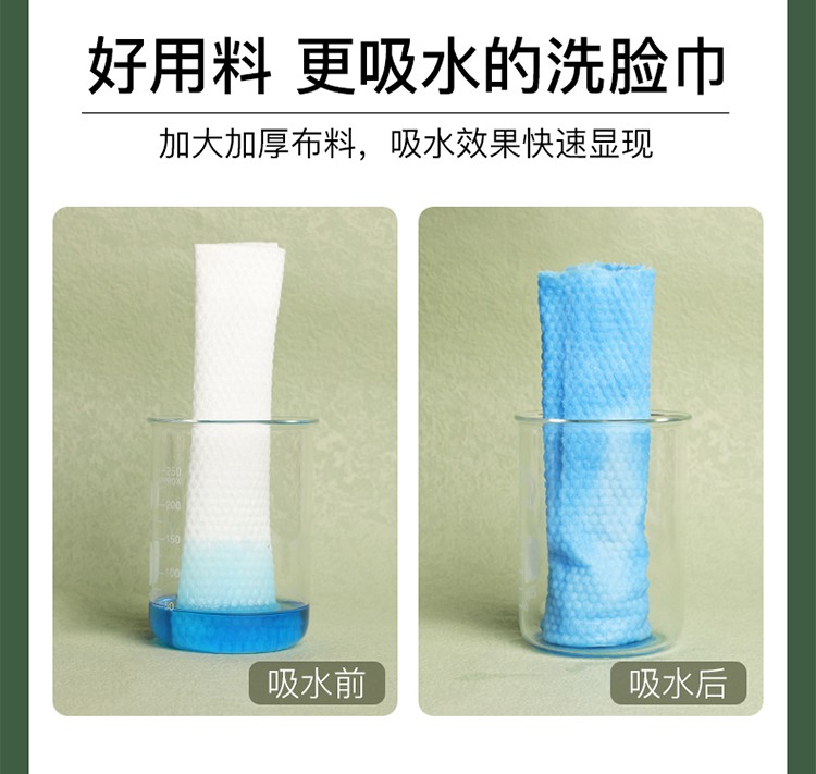 【李佳琦推荐】兰可欣亲肤纯绵加厚一次性洗脸巾擦脸巾干湿两用洁面巾化妆卸妆棉柔巾珍珠纹加厚不掉絮 二十包囤货装