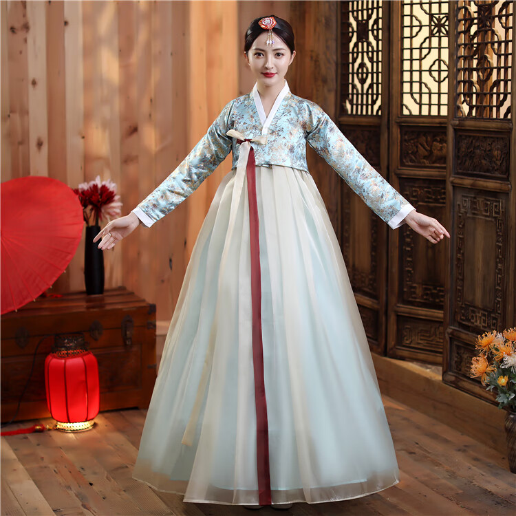 桢译早期韩服朝鲜族韩式传统服装演出服舞蹈服韩国古装汉服礼服宫廷
