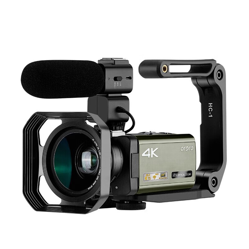 欧达 AX60专业直播摄像机4K高清数码录像机专业手持式摄影机光学变焦vlog短视频