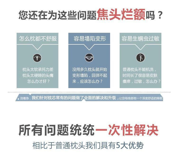 3，酒店護頸枕芯不塌陷單人賓館蕎麥殼兩用枕頭南通 全棉單邊酒店枕--低枕 48x74cm單衹裝