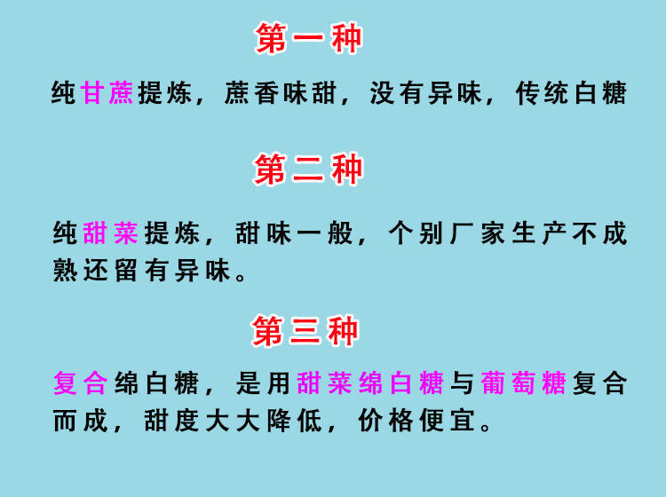 5，Derenruyu緜白糖甘蔗白糖散裝烘培原輔料食糖調味糖超細緜白糖多種槼格 500g(1斤）