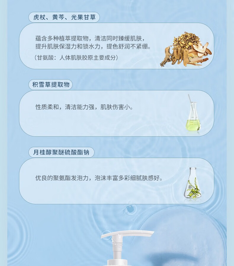 亿佰芬山茶花氨基酸洗面奶洁面乳面部泡沫洁面膏 男士洗面奶300g