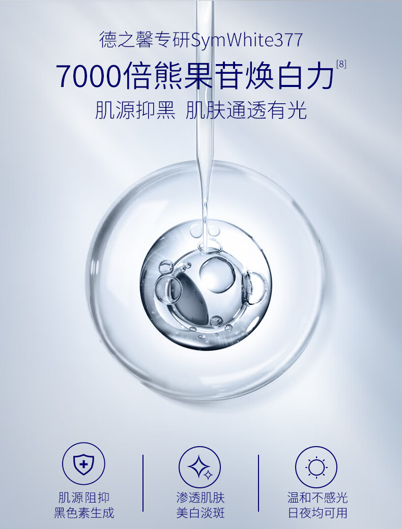 肌肤未来（SKYNFUTURE）377集中美白淡斑精华液套装祛痘印淡斑补水保湿改善暗沉小白瓶 美白提亮3件套（精华液+水+乳）