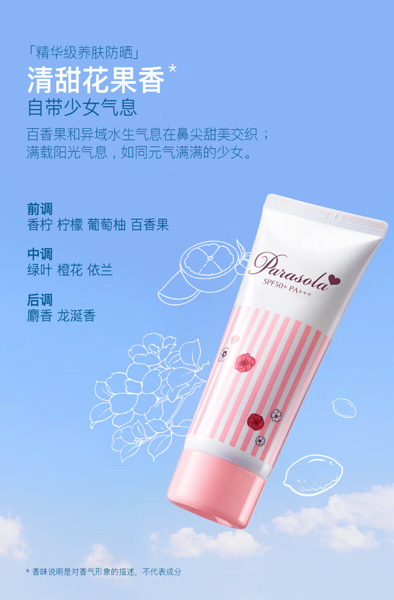 娜丽丝（NARIS）茗妃语防晒霜乳面部身体学生养肤防紫外光线清爽妆前隔离乳液 50g