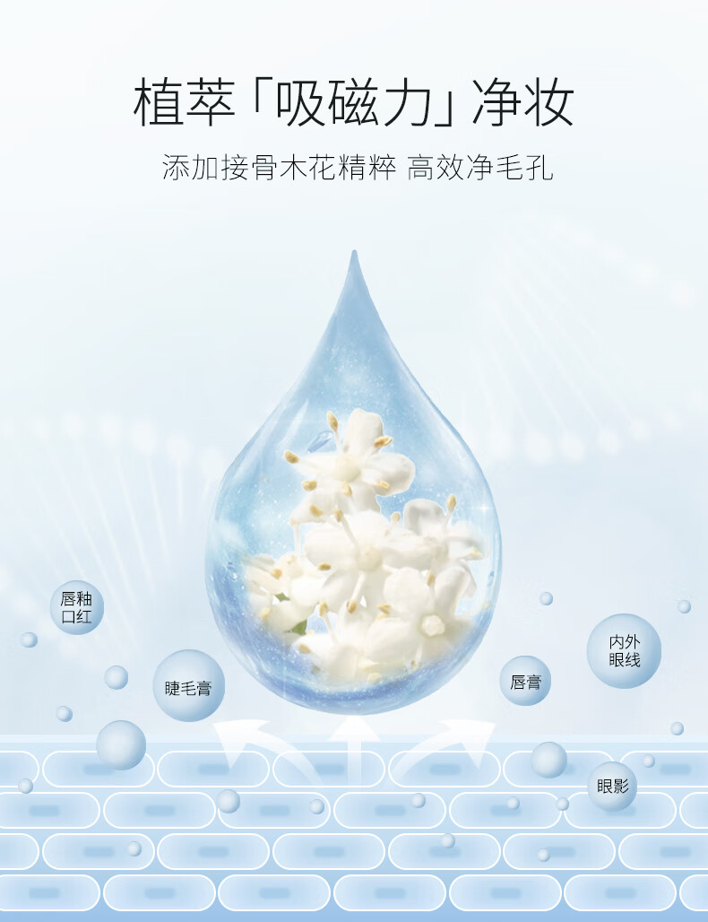 卡姿兰植萃眼唇卸妆液脸部温和深层清洁无刺激学生平价易卸入眼不刺激 植萃净澈眼唇卸妆液