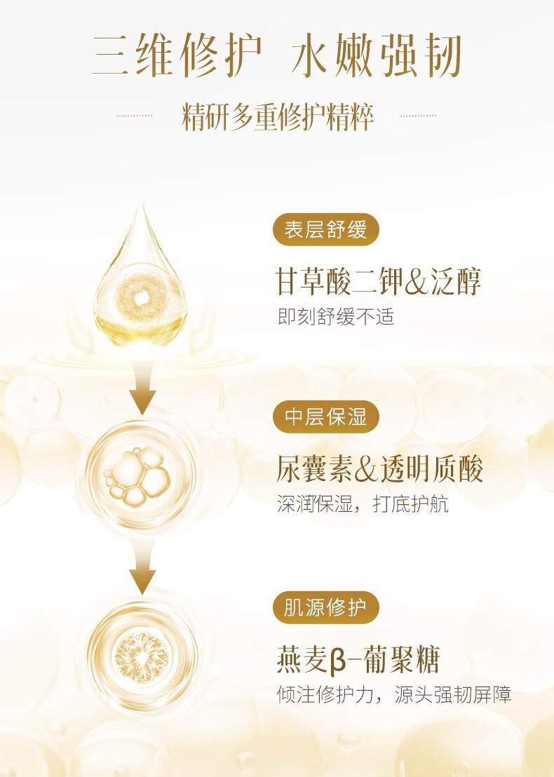 谷雨光甘草精华奶皮面膜6片\盒熬夜救急补水保湿提亮肤色滋润肌肤 奶皮面膜6片1盒
