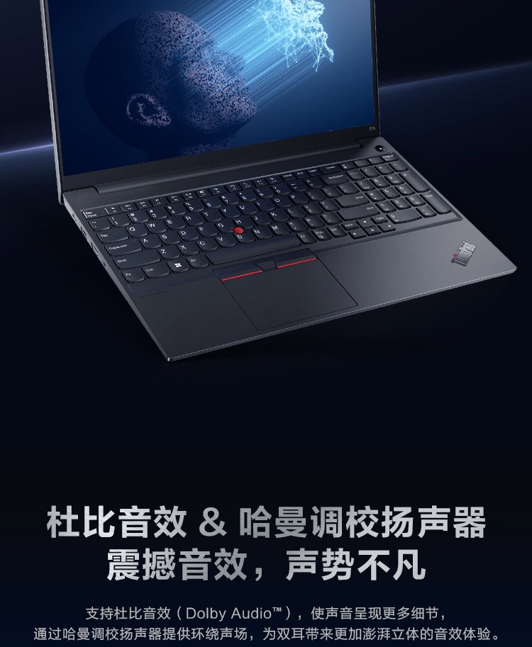 联想ThinkPad E15 2021款 （00CD）15.6英寸轻薄窄边框商务办公游戏笔记本电脑 标配：i5-1135G7 8G  512GB固态 FHD Win10 人脸识别