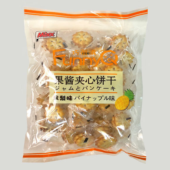 京选优品五折mixx巧丽滋果酱夹心饼干mixx巧丽滋果酱夹心饼凤梨味蓝莓