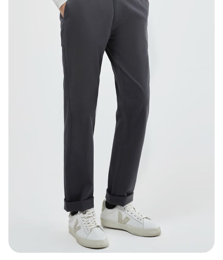Брюки Giordano Easy-Care для мужчин, теплые, зауженного кроя, устойчивые к складкам, повседневные брюки 01114675