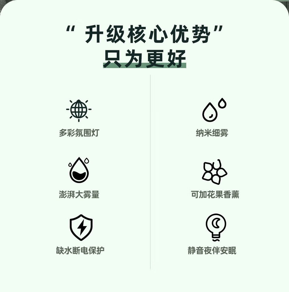 MAVM加湿小型迷你家用学生静音创意萌宠卧室空调房大容量雾美妆工具 白色