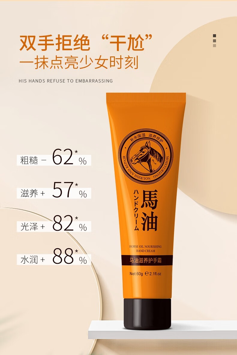 欧丽琦（OULIQI）护手霜滋润补水保湿秋冬季防干防冻裂舒缓肌肤男女士润手霜护肤品 蛇油护手霜 60g 三支装