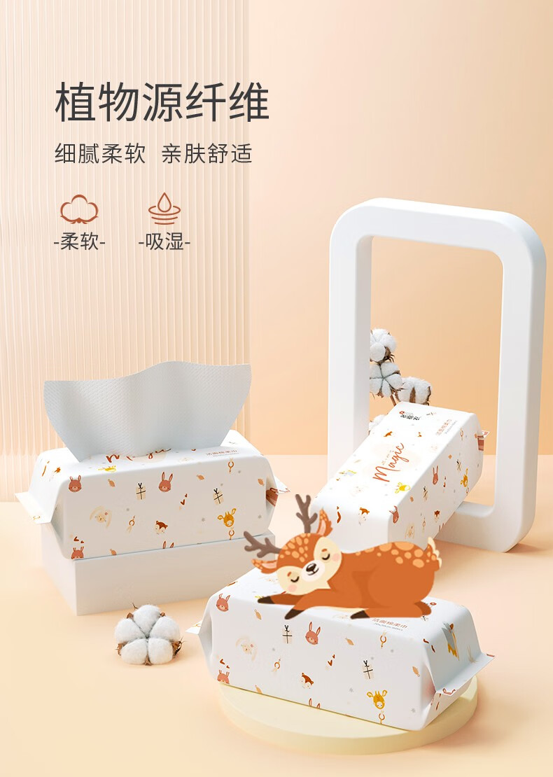 老棉农一次性洗脸巾加厚加大洁面巾擦脸巾美容院抽取式棉柔巾大包家庭装 【店长推荐】20*20cm60抽*6 包