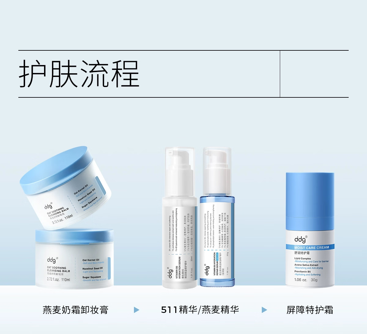 ddg燕麦舒颜卸妆膏 易乳化眼唇深层清洁一抹速卸清爽温和维稳敏感肌 110ml 110ml
