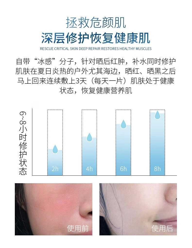 金妮雅（KNIYEA）安瓶面膜补水保湿晒后修护滋养肌肤提亮肤色睡眠免洗面膜男女通用 安瓶面膜 25g 3片体验装