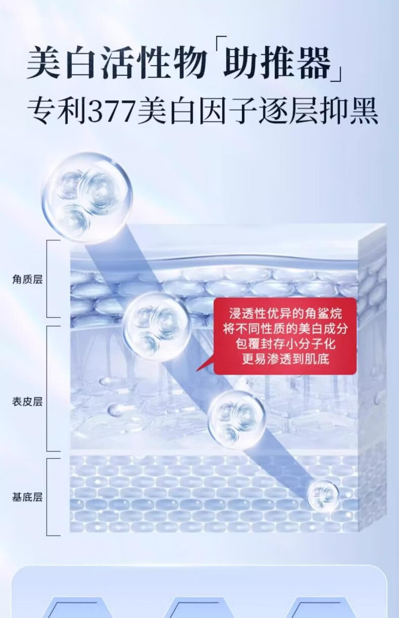 透真（LUCENBASE）377美白次抛精华液 VC淡斑痘印去黄提亮烟酰胺原液改暗沉补水保湿 【377美白淡斑】试用装-5支