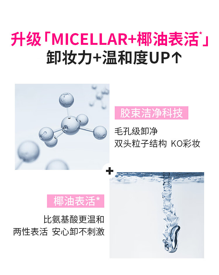 蓓昂斯（BYPHASSE）妆水眼唇 四合一补水保湿 无刺激净颜多效 敏感肌温和卸妆液