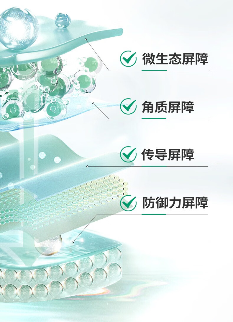润百颜玻尿酸屏障调理面霜30g白纱布保湿修护补水面霜护肤品女 屏障调理面霜30g