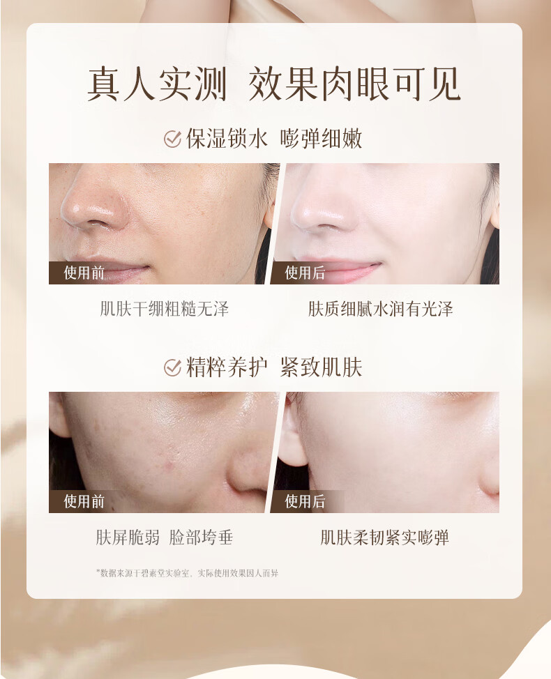 碧素堂燕麦多肽舒缓元气套装补水保湿礼盒滋润护肤 七件套