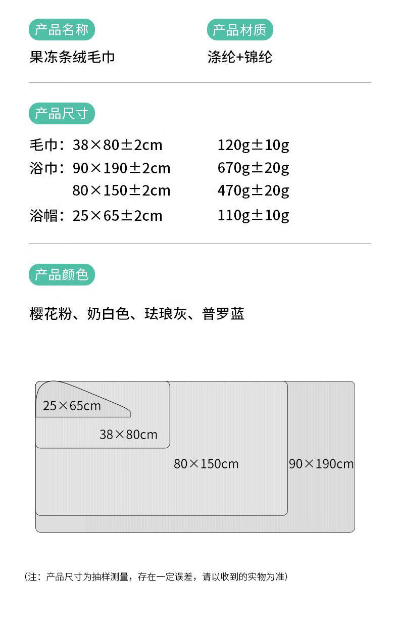 4，珊瑚羢條羢乾發帽女加厚吸水家用成人居家浴帽包頭巾 櫻花粉一個 25*65cm