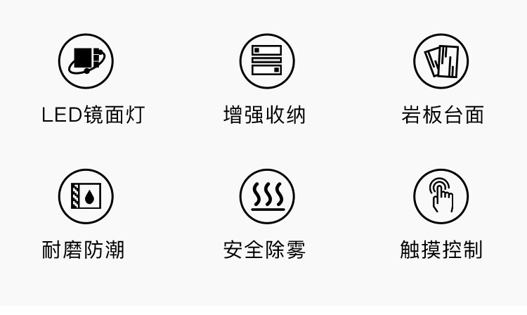 奥罗登2024新款现代轻奢岩板一体双双盆1.2米1cm洗漱台池台盆浴室柜组合大户型双盆洗漱台池 1cm 1.2米(双盆单层)铁艺方镜+全详情图片30