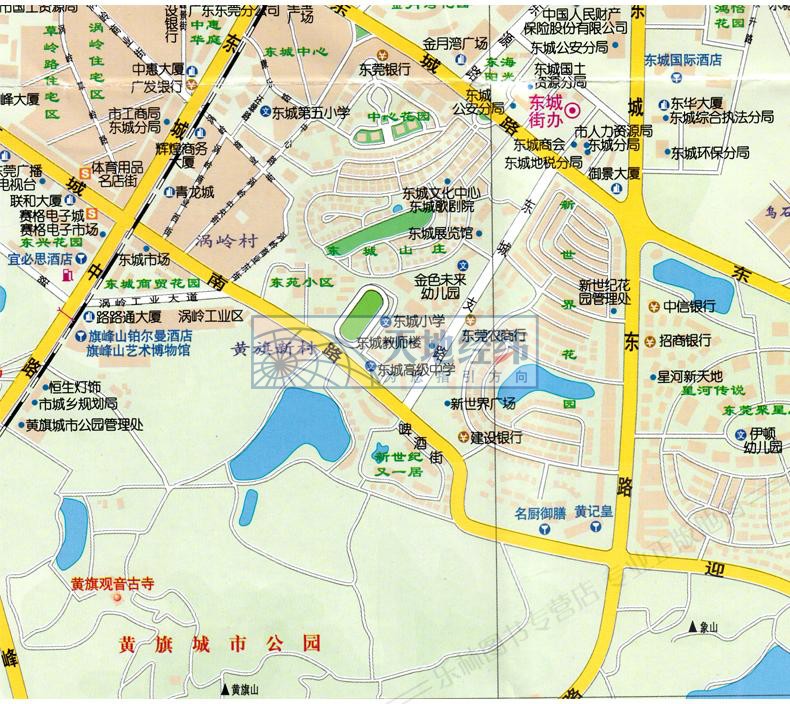 2019全新版东莞市地图 东莞城区地图 行政区划 地理概况楼盘分布道路