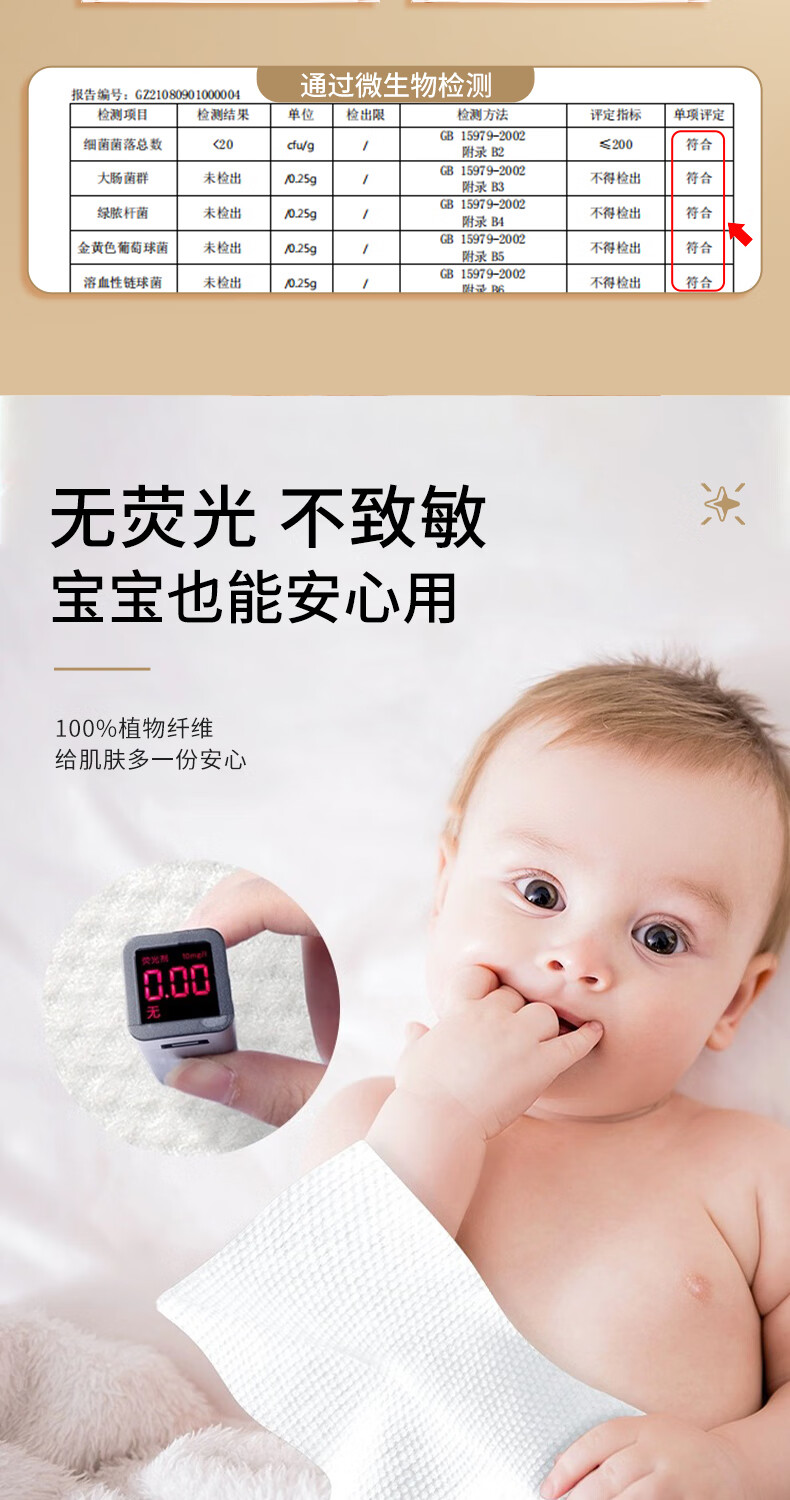 黎漾特厚款一次性洗脸巾棉柔洗面巾擦脸巾洁面巾珍珠纹湿敷卸妆化妆棉 加宽加厚 不掉絮【6包】