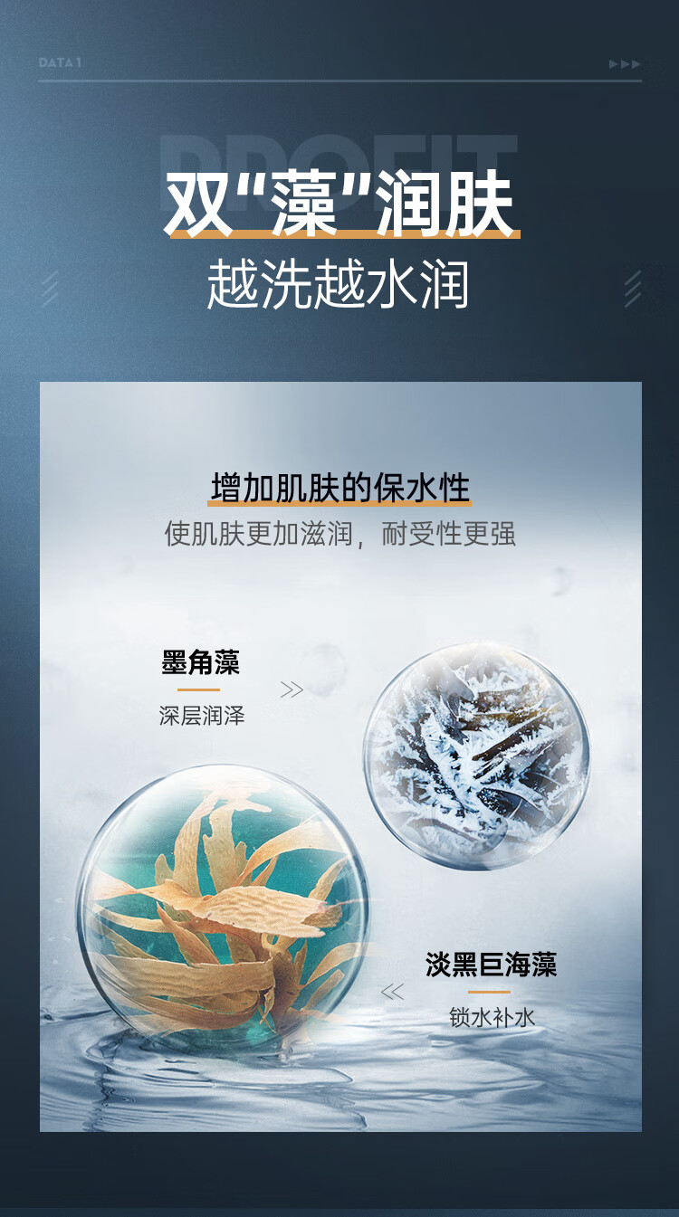 赫恩（H&E）  男士洗面奶海盐净透洁面乳氨基酸洗面奶 200g