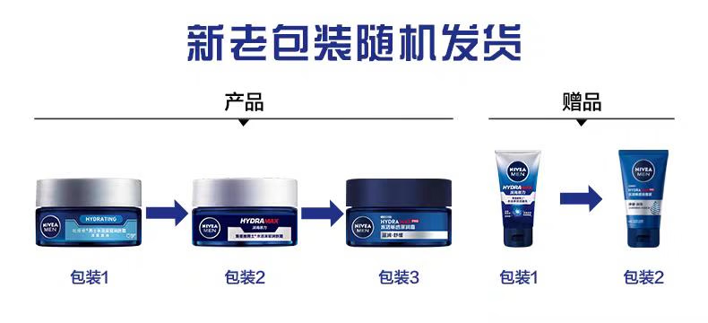 妮维雅（NIVEA） 洗面奶男士护肤品套装控油抗痘洁面精华乳液补水保湿新年礼物  店长力荐：型男护肤套装