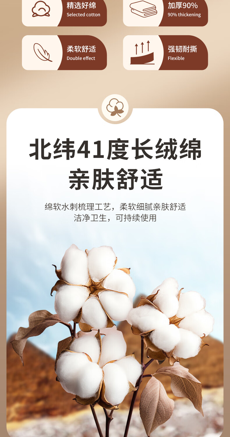 黎漾特厚款一次性洗脸巾棉柔洗面巾擦脸巾洁面巾珍珠纹湿敷卸妆化妆棉 加宽加厚 不掉絮【6包】