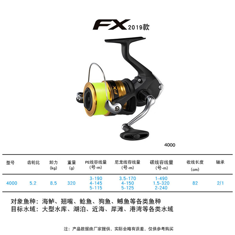 禧玛诺（SHIMANO）SIENNASIENNA2500不带2.5号左右手/FX纺车轮海钓路亚轮日版带线不带盒 SIENNA  2500  附2.5号150 其他 左右手互换型详情图片10