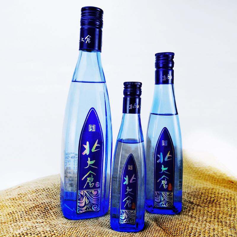 厂家直供12瓶250ml北大仓蓝柔蓝瓶酒42度浓香型粮食白酒北大仓白酒