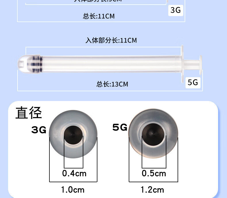 10，【廠家直供】一次性隂道給葯器元傑牌私処子 Ⅱ型5g【1支裝】