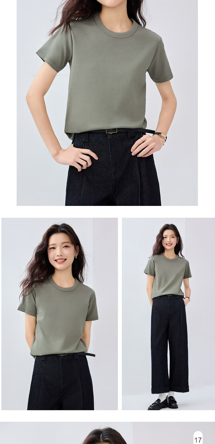 Женская футболка Giordano с коротким рукавом, 100% хлопок, дышащая, с круглым вырезом, размер XL, цвет "67 Выборочный красивый синий"