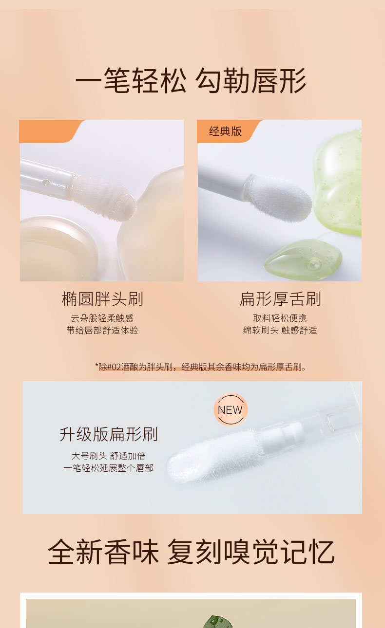 ZENN.TH 轻薄护唇油保湿滋润去死皮修护唇膜 白桃1.0款