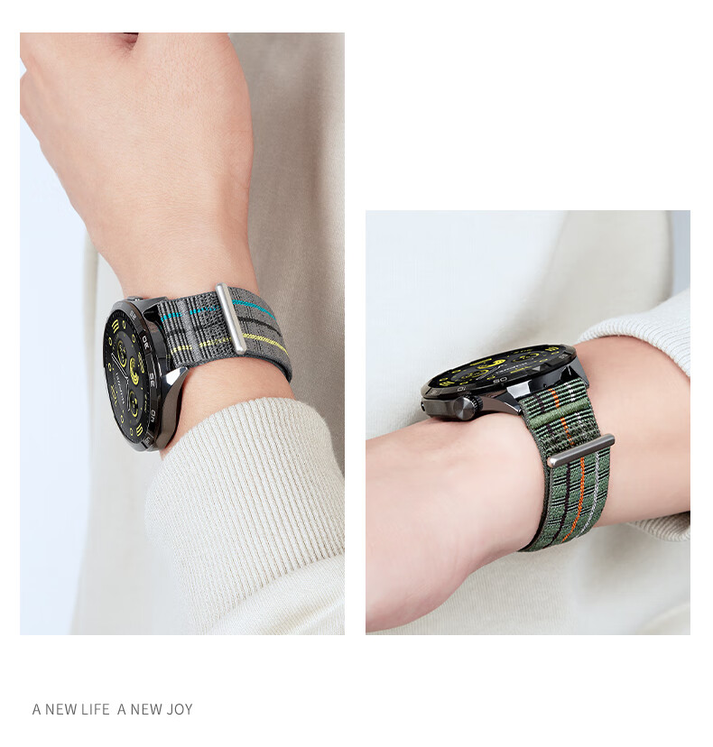 Спортивный ремешок JINGZ для Huawei Watch GT6/GT6pro, совместимый с GT5/4/3pro, нейлоновый, водонепроницаемый, спортивный, дышащий, петля для мужчин и женщин, 46/48