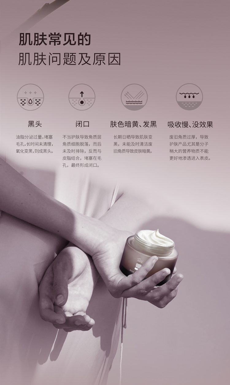 阿芙（AFU） 玫瑰按摩香膏 美白清洁角质面部死皮刮痧女 按摩香膏*120g