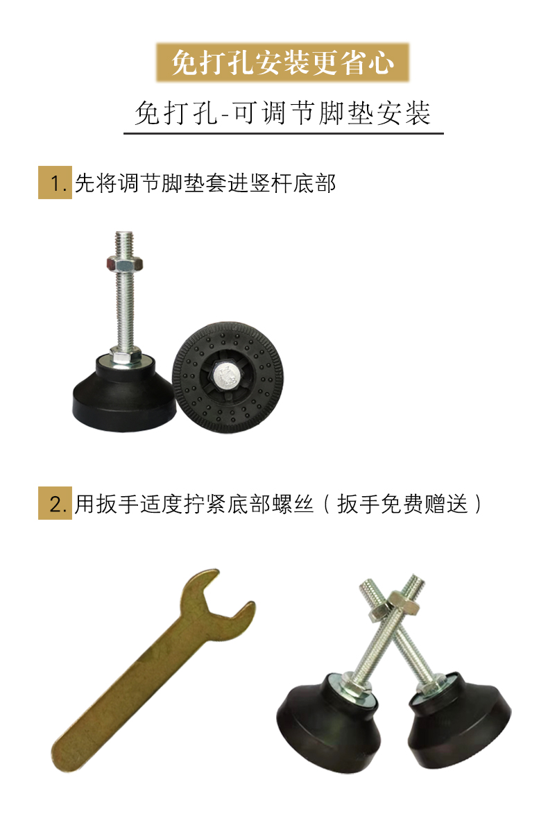 吉梵棠简约现代不锈钢铁艺屏风隔断客厅洗手台装饰网红北欧轻奢创意玄关立柱墙免打孔格栅隔断屏风墙遮挡35 单根高度：70-150CM(备注颜色和实际高度）